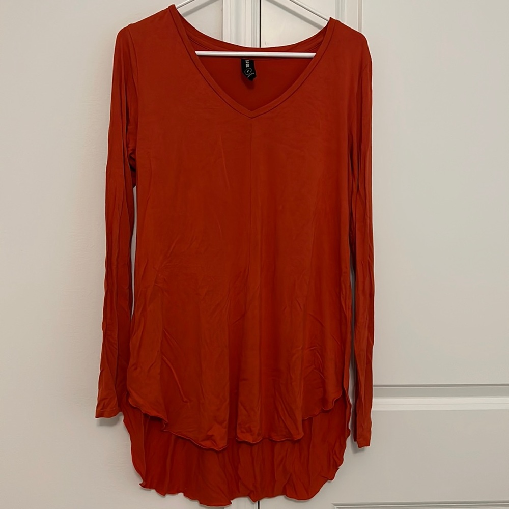 Agnes & Dora Burnt Orange Long-Sleeved Top